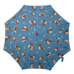 Cute Corgi Dogs Hook Handle Umbrellas (small) by SychEva