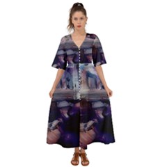 Fog-1-1 Kimono Sleeve Boho Dress by bestdesignintheworld