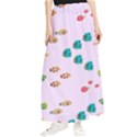 Marine Fish Multicolored On A Pink Background Maxi Chiffon Skirt View1