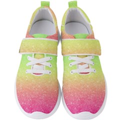 Ombre Glitter  Men s Velcro Strap Shoes by Colorfulart23