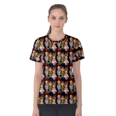 Dindollyblack Women s Cotton Tee by snowwhitegirl