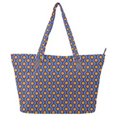 Yellow Circles On A Purple Background Full Print Shoulder Bag by SychEva