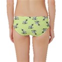 Black and white vector flowers at canary yellow Classic Bikini Bottoms View2