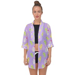 Ffpatternrepeat2 Open Front Chiffon Kimono by thePastelAbomination