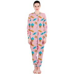 Funny Sweets With Teeth Onepiece Jumpsuit (ladies) 