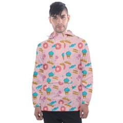 Funny Sweets With Teeth Men s Front Pocket Pullover Windbreaker by SychEva