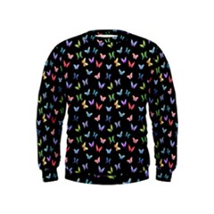 Bright And Beautiful Butterflies Kids  Sweatshirt by SychEva