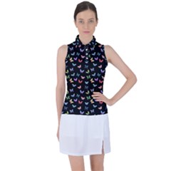 Bright And Beautiful Butterflies Women s Sleeveless Polo Tee by SychEva