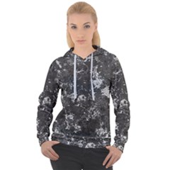 Dark Marble Camouflage Texture Print Women s Overhead Hoodie by dflcprintsclothing