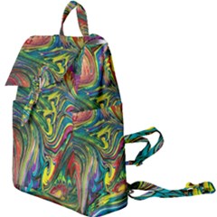 Intricate Painted Swirls Buckle Everyday Backpack by kaleidomarblingart