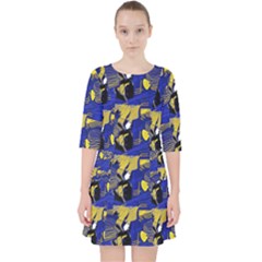 Abstract Emeror Angel Fish Pocket Dress by SeaworthyClothing