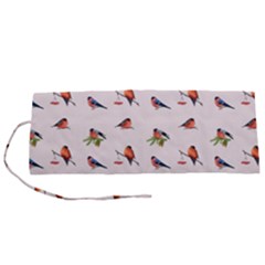 Bullfinches Sit On Branches Roll Up Canvas Pencil Holder (s) by SychEva