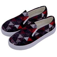 Gothic Peppermint Kids  Canvas Slip Ons by MRNStudios