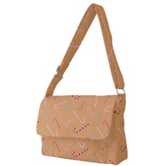 Sweet Christmas Candy Full Print Messenger Bag (l) by SychEva