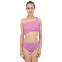 Sweet Christmas Candy Spliced Up Two Piece Swimsuit by SychEva