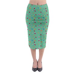 Christmas Elements For The Holiday Midi Pencil Skirt by SychEva