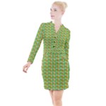 Fruits Button Long Sleeve Dress