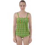 Fruits Twist Front Tankini Set