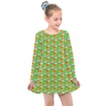 Fruits Kids  Long Sleeve Dress