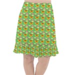 Fruits Fishtail Chiffon Skirt