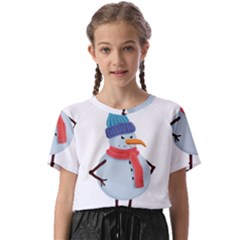Angry Snowman Kids  Basic Tee by SychEva