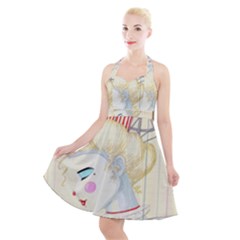 Clown Maiden Halter Party Swing Dress  by Limerence