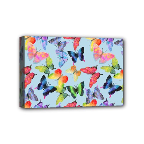 Watercolor Butterflies Mini Canvas 6  X 4  (stretched) by SychEva