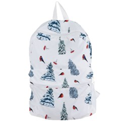 Christmas Trees And Bullfinches Foldable Lightweight Backpack by SychEva