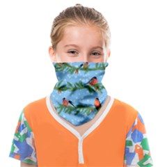Bullfinches On Spruce Branches Face Covering Bandana (kids) by SychEva