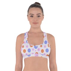 Colorful Balls Cross Back Sports Bra by SychEva