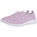 Multicolored Circles On A Pink Background Men s Slip On Sneakers View2