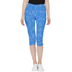 Circles Inside Out Lightweight Velour Capri Leggings  by SychEva