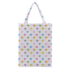 Small Multicolored Hearts Classic Tote Bag by SychEva