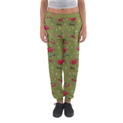 Red Cherries Athletes Women s Jogger Sweatpants by SychEva