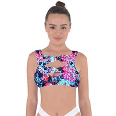 Neon Floral Bandaged Up Bikini Top by 3cl3ctix