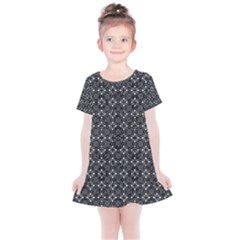 Black Lace Kids  Simple Cotton Dress by SychEva