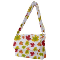 Bright Autumn Leaves Full Print Messenger Bag (l) by SychEva