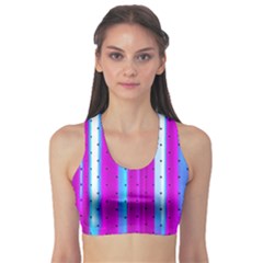 Warped Stripy Dots Sports Bra by essentialimage365