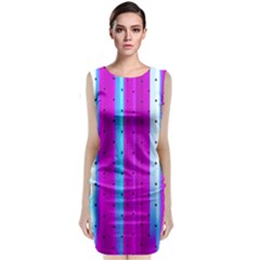 Warped Stripy Dots Classic Sleeveless Midi Dress by essentialimage365