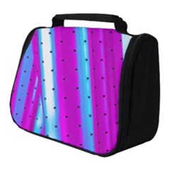 Warped Stripy Dots Full Print Travel Pouch (small) by essentialimage365