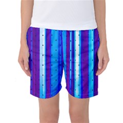 Warped Stripy Dots Women s Basketball Shorts by essentialimage365