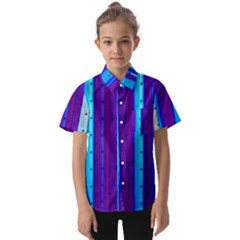 Warped Stripy Dots Kids  Short Sleeve Shirt by essentialimage365