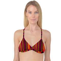 Warped Stripy Dots Reversible Tri Bikini Top by essentialimage365