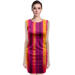 Warped Stripy Dots Classic Sleeveless Midi Dress by essentialimage365
