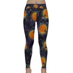 Space Pumpkins Classic Yoga Leggings by SychEva