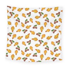 Oak Leaves And Acorns Square Tapestry (large) by SychEva