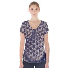 Trypophobia Short Sleeve Front Detail Top by MRNStudios