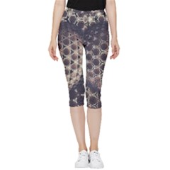 Trypophobia Inside Out Lightweight Velour Capri Leggings  by MRNStudios