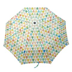 Multicolored Hearts Folding Umbrellas by SychEva