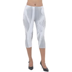 Illusion Waves Lightweight Velour Capri Leggings 